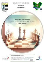 Affiche championnats de l'Eure Jeunes à Louviers