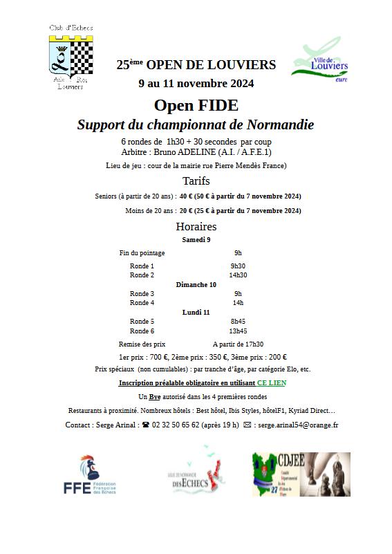 25èmeopen de Louviers